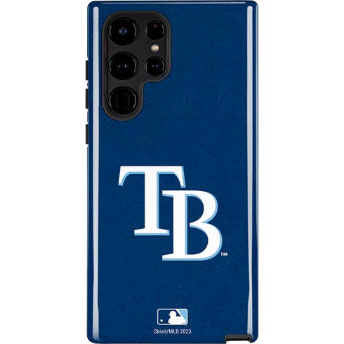 MLB Tampa Bay Rays - Solid Distressed Galaxy S25 Ultra Impact Case